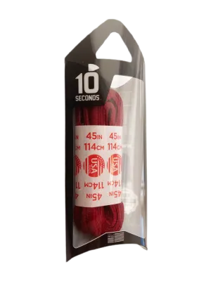 10 Seconds ® Athletic Oval Laces | Maroon