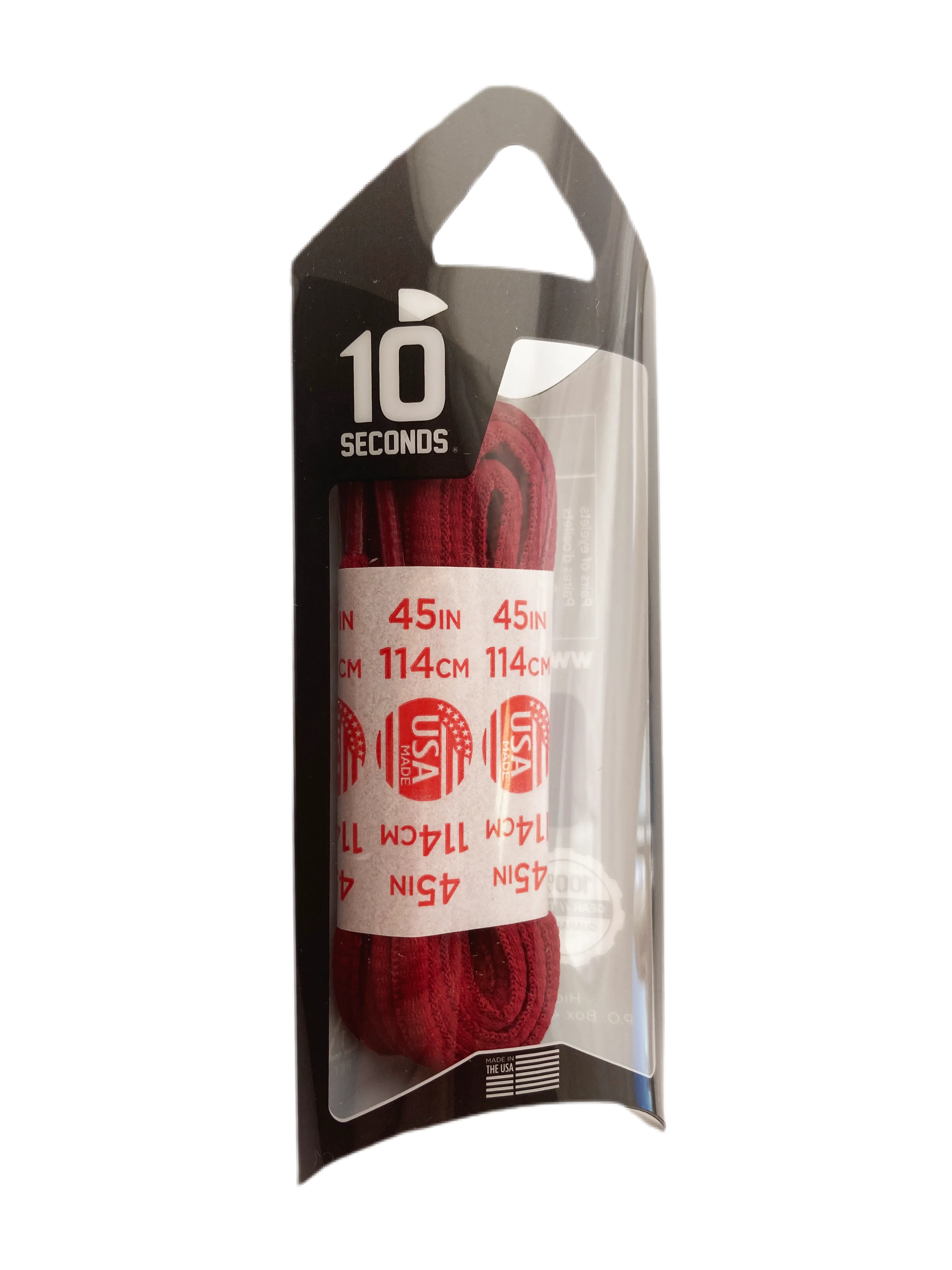 10 Seconds ® Athletic Oval Laces | Maroon