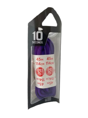 10 Seconds ® Athletic Oval Laces | Purple