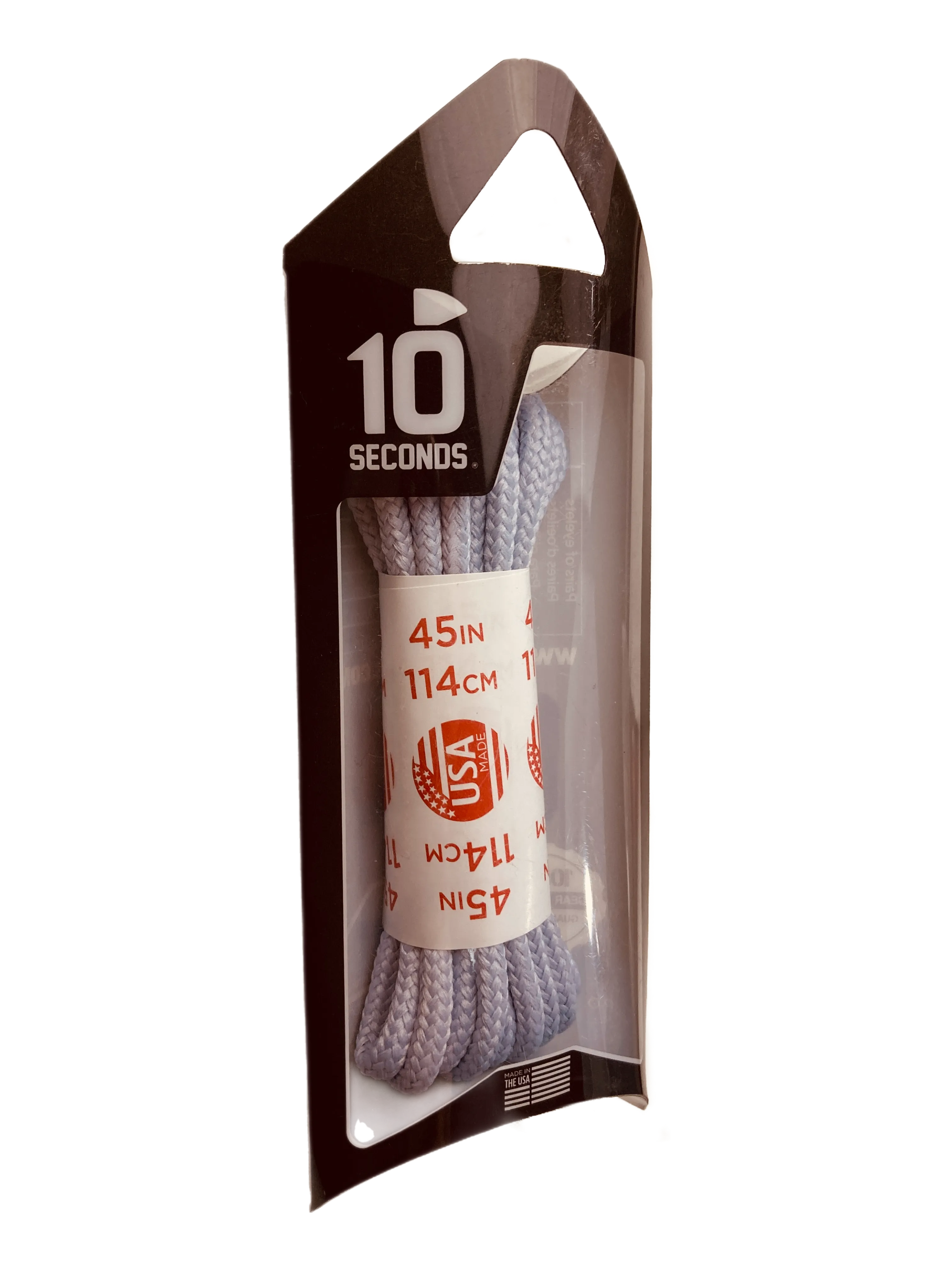 10 Seconds ® Athletic Round Laces | Silver