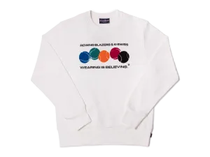 106074-100 | ROWING BLAZERS X K-SWISS CREWNECK SWEATSHIRT | WHITE