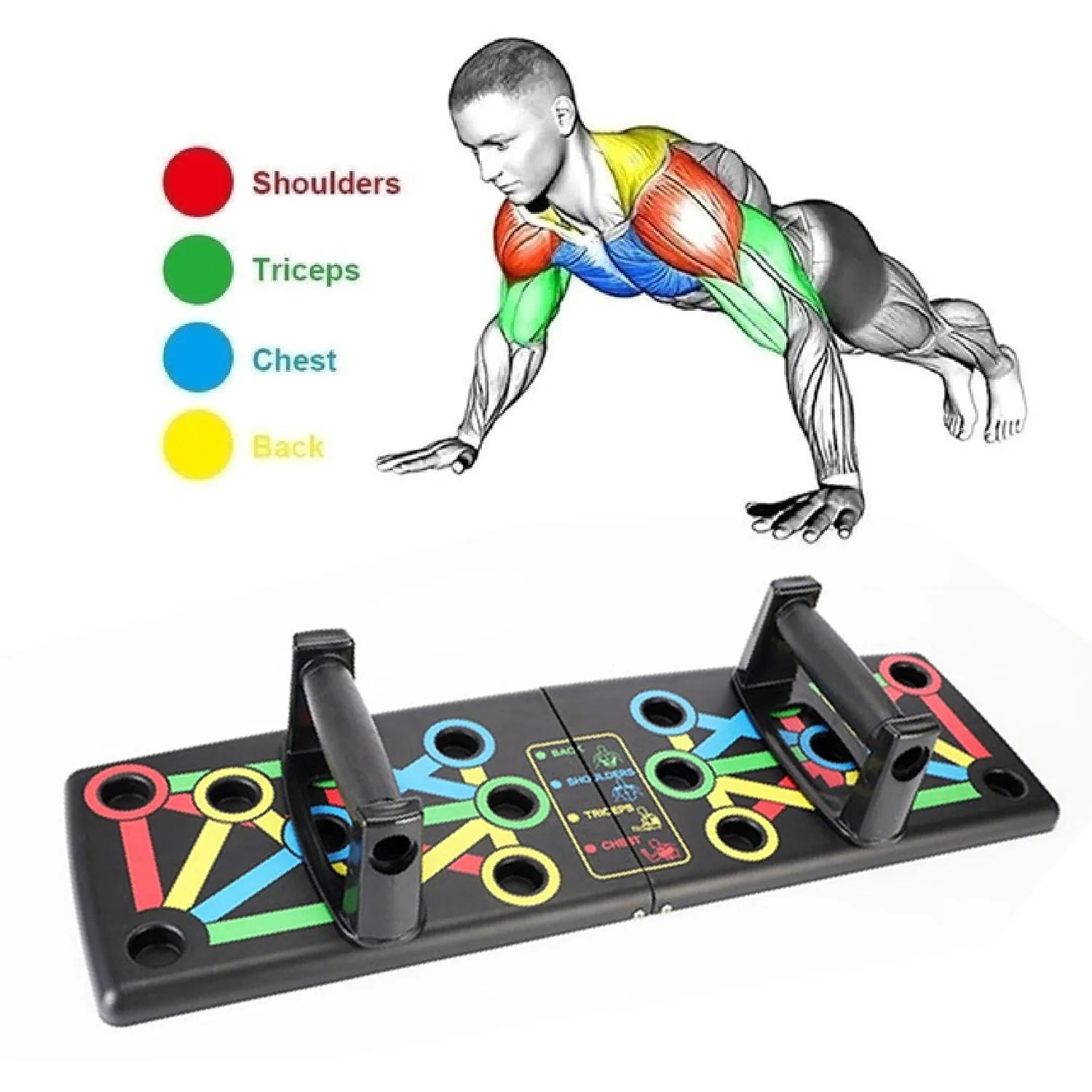 1443 Portable Push Up Board System Body Building Exercise Tool