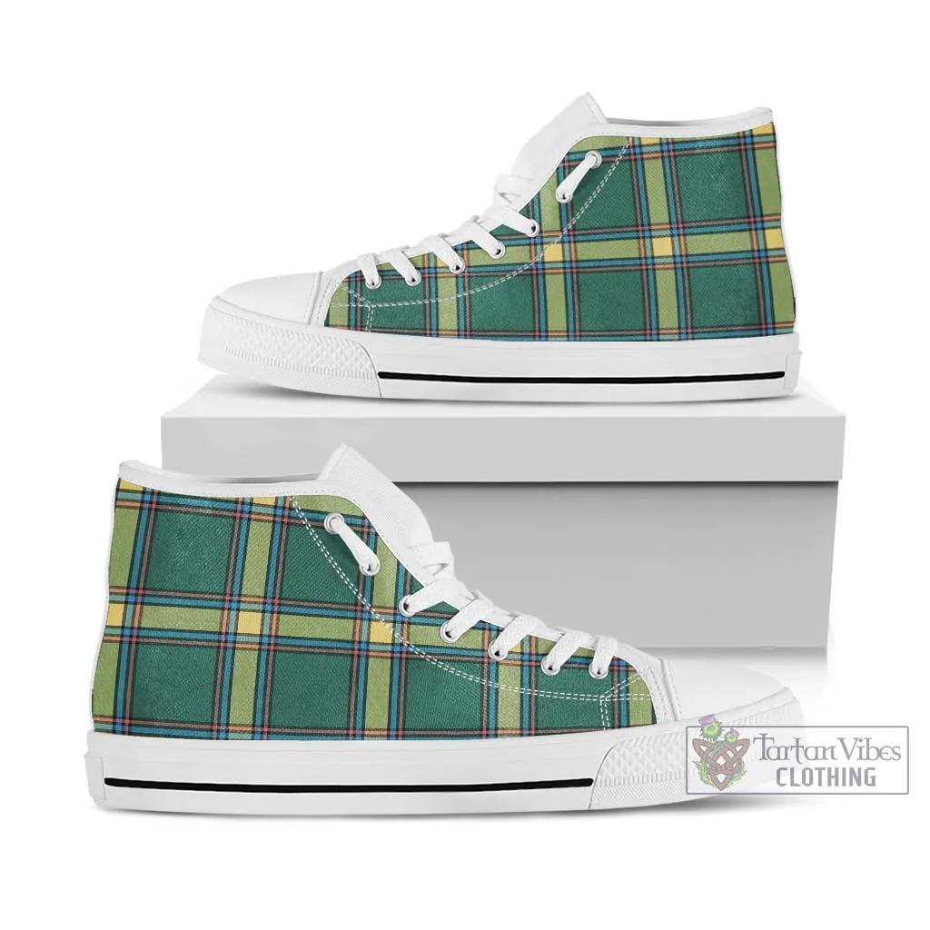 Alberta Province Canada Tartan High Top Shoes