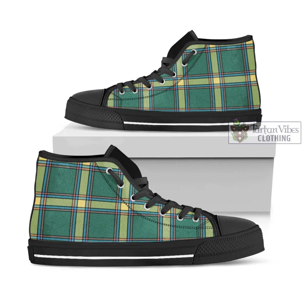 Alberta Province Canada Tartan High Top Shoes