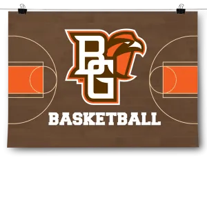 BGSU Falcons - Basketball Court Poster