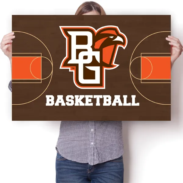 BGSU Falcons - Basketball Court Poster