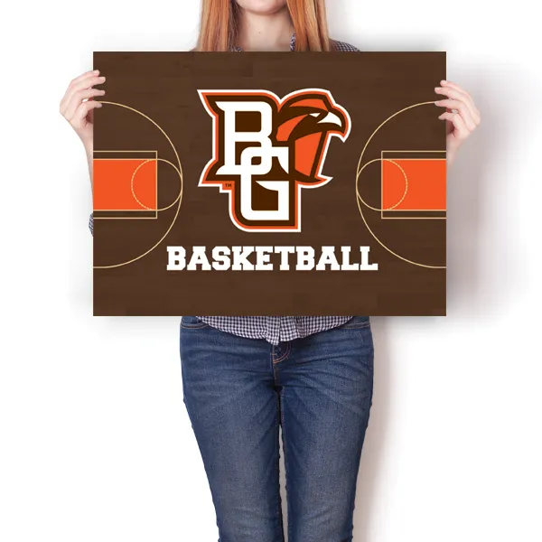 BGSU Falcons - Basketball Court Poster