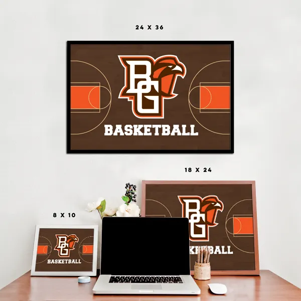 BGSU Falcons - Basketball Court Poster