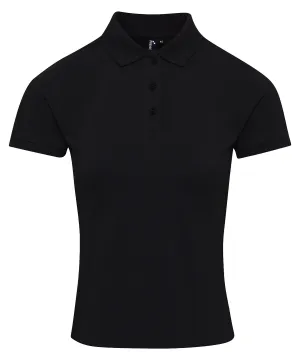 Black* - Women's Coolchecker® plus piqué polo