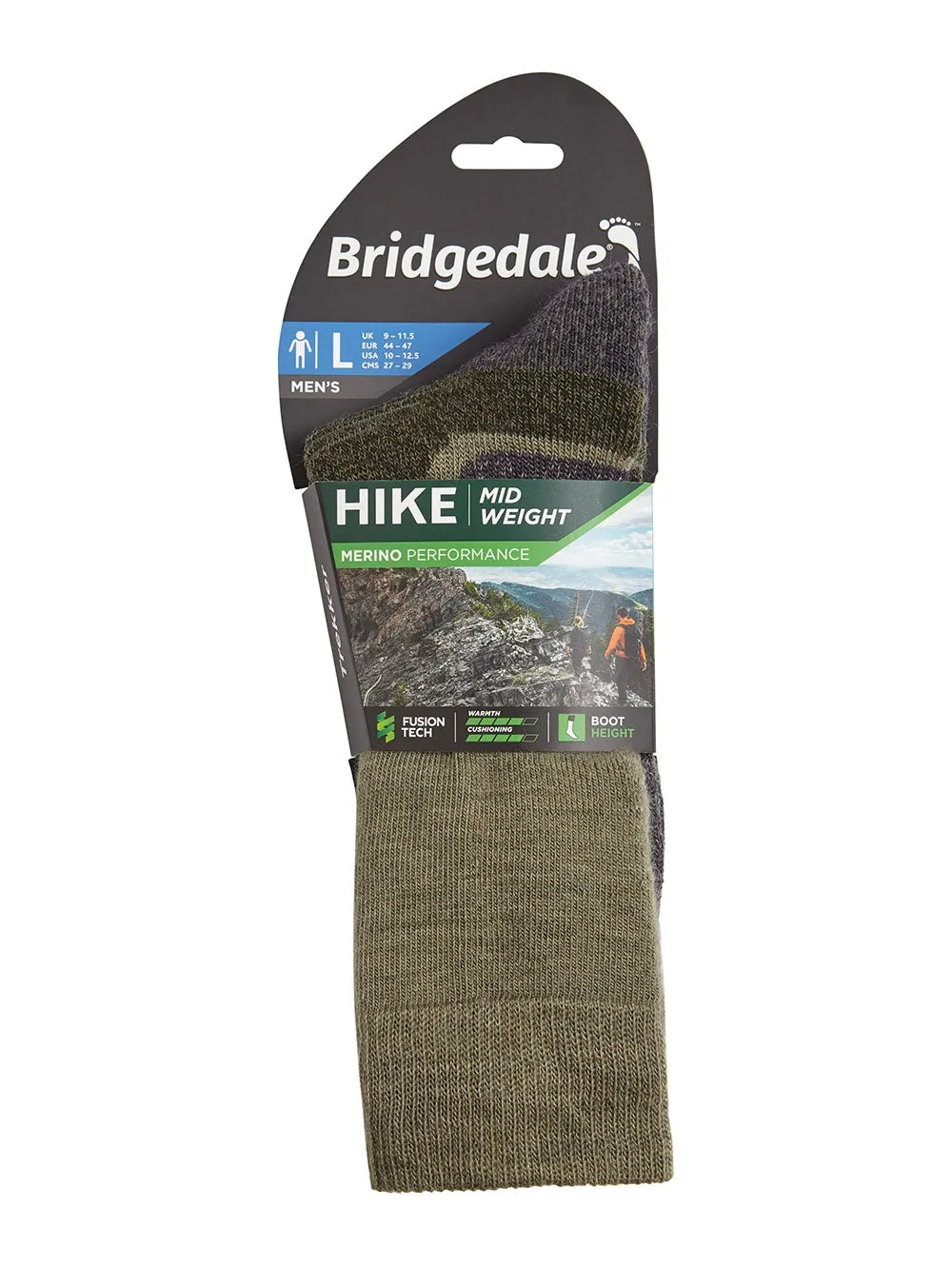 Bridgedale Hike Midweight Performance Green (Men’s)