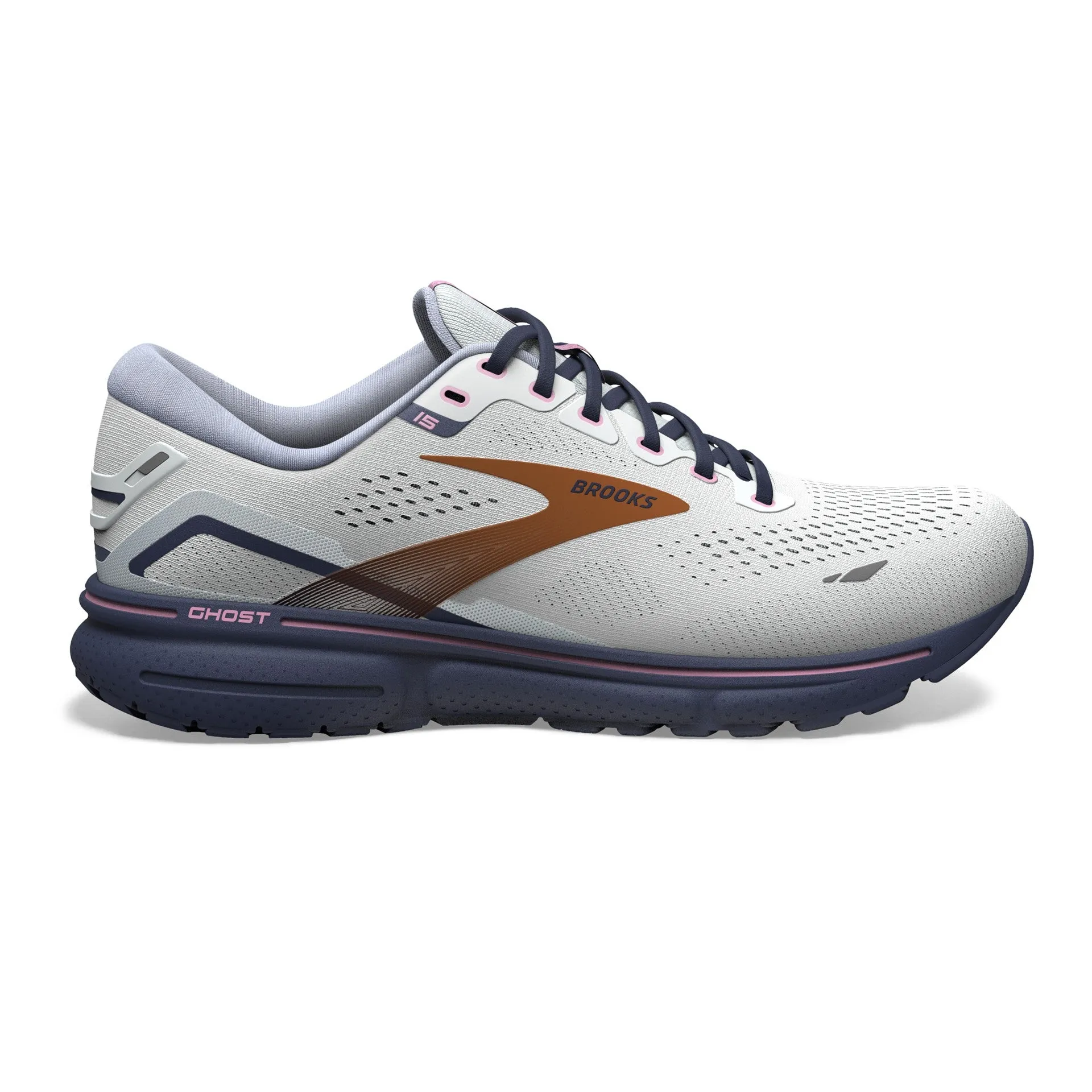 Brooks | Ghost 15 | Women's | Spa Blue/Neo Pink/Copper