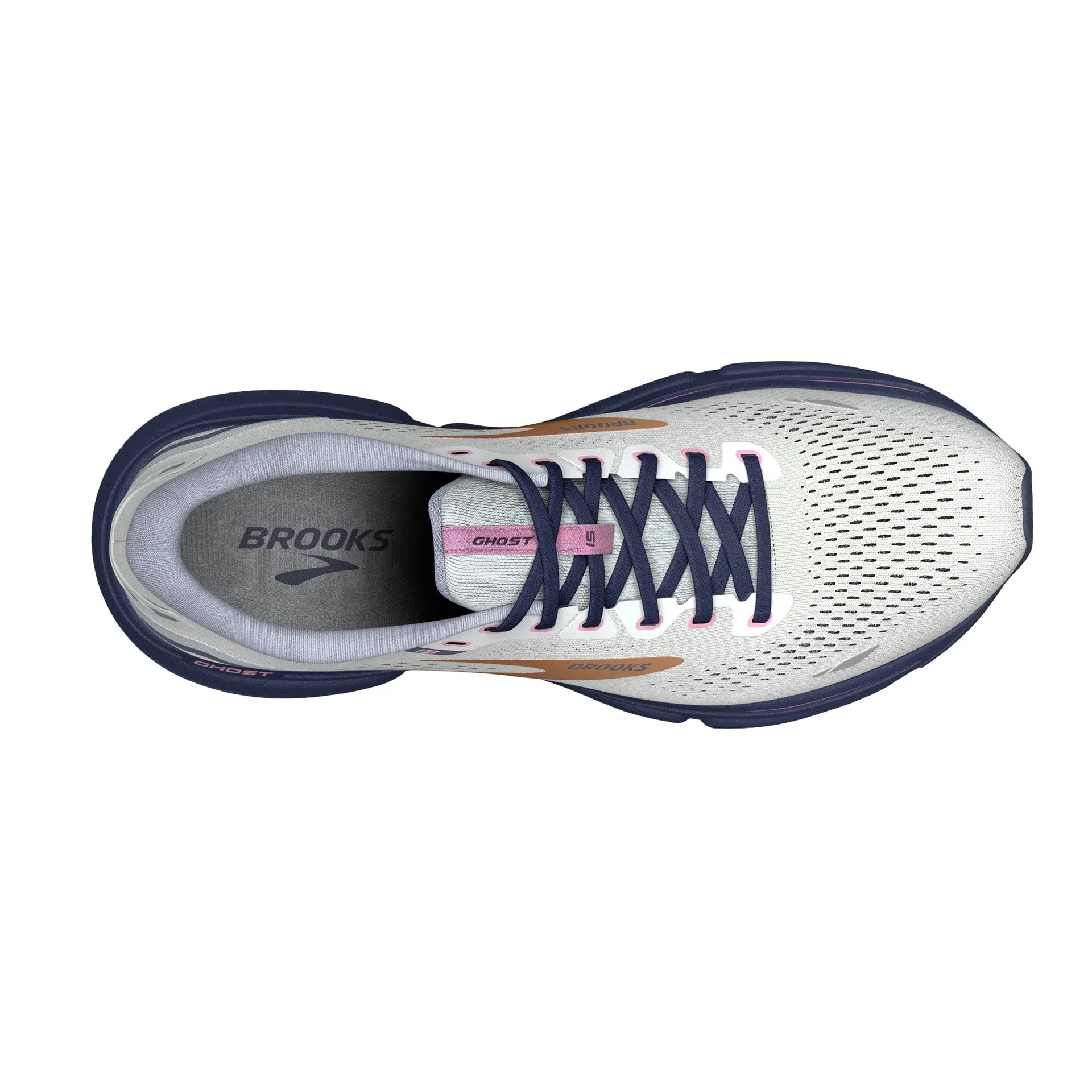 Brooks | Ghost 15 | Women's | Spa Blue/Neo Pink/Copper