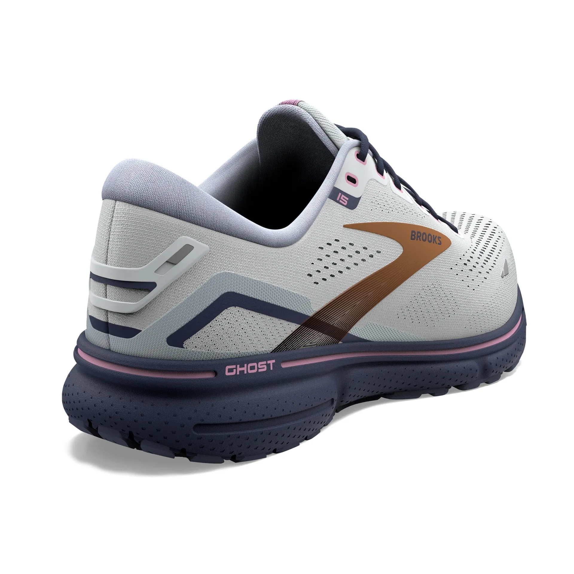 Brooks | Ghost 15 | Women's | Spa Blue/Neo Pink/Copper