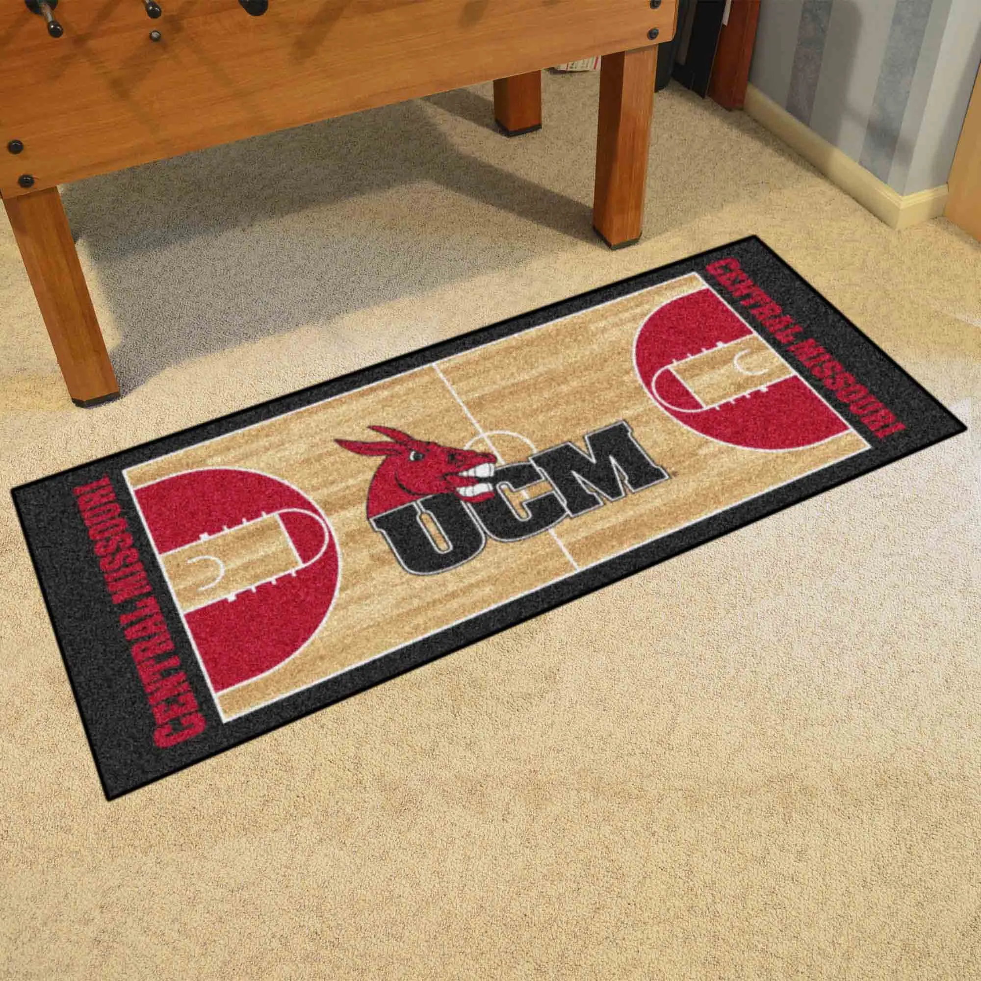 Central Missouri Mules Court Runner Rug - 30in. x 72in.