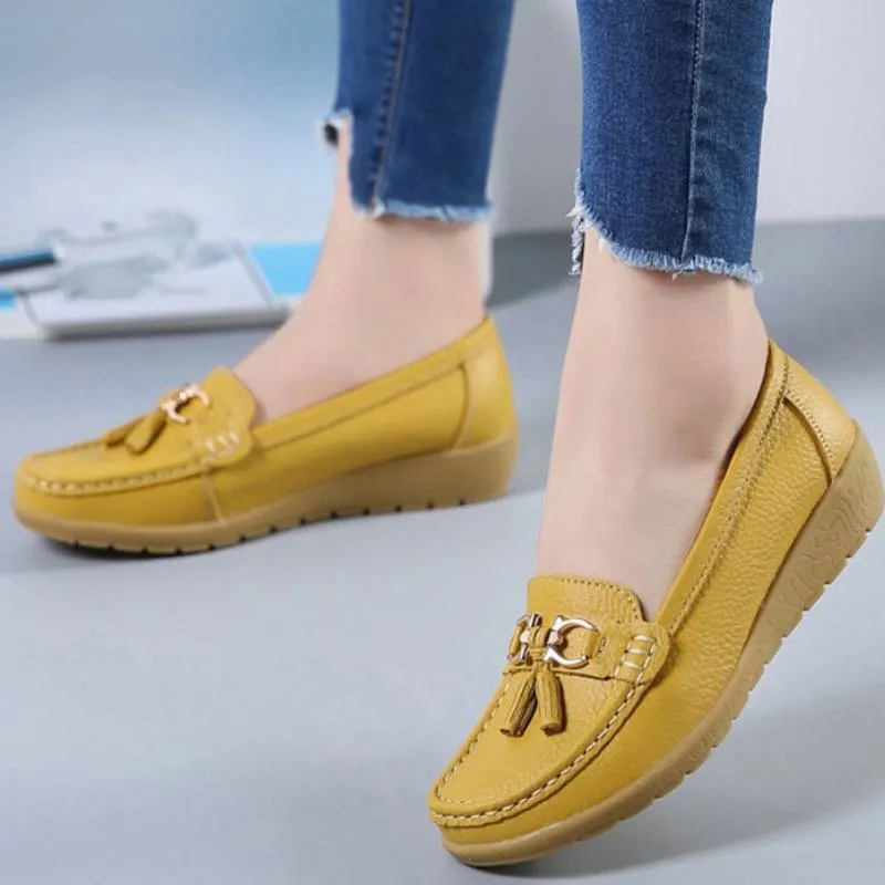 Classic and Simple Moccasin Boat Shoes