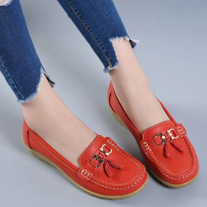 Classic and Simple Moccasin Boat Shoes