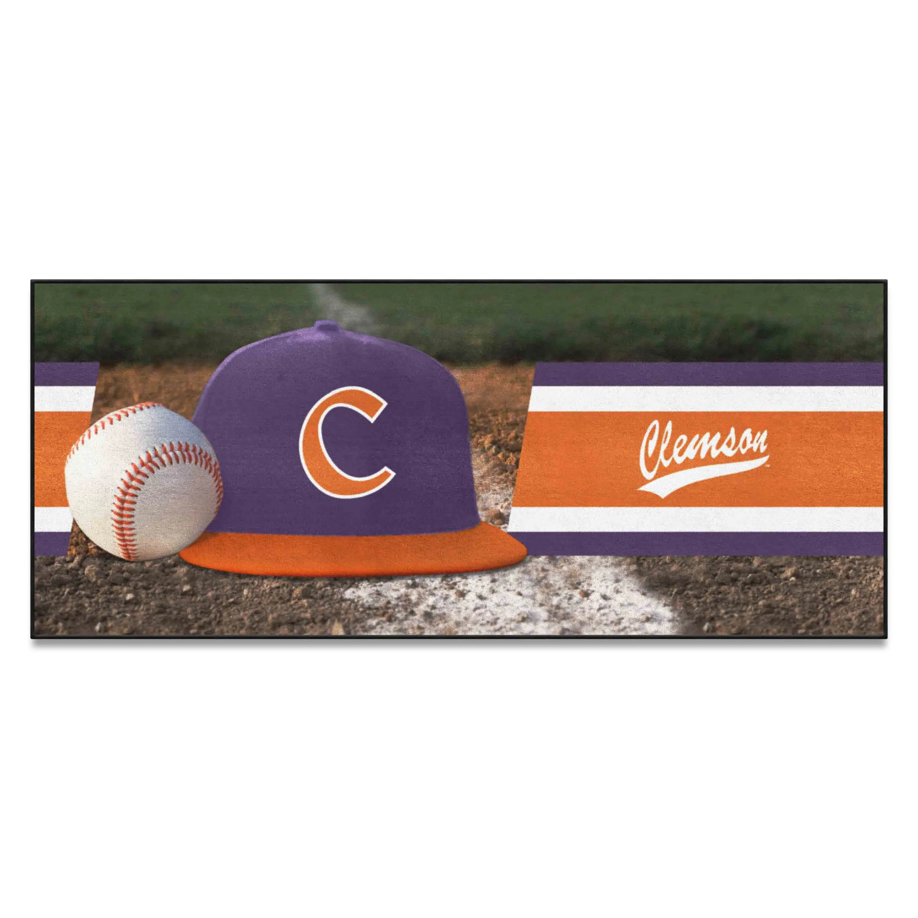 Clemson Tigers Baseball Runner Rug - 30in. x 72in.