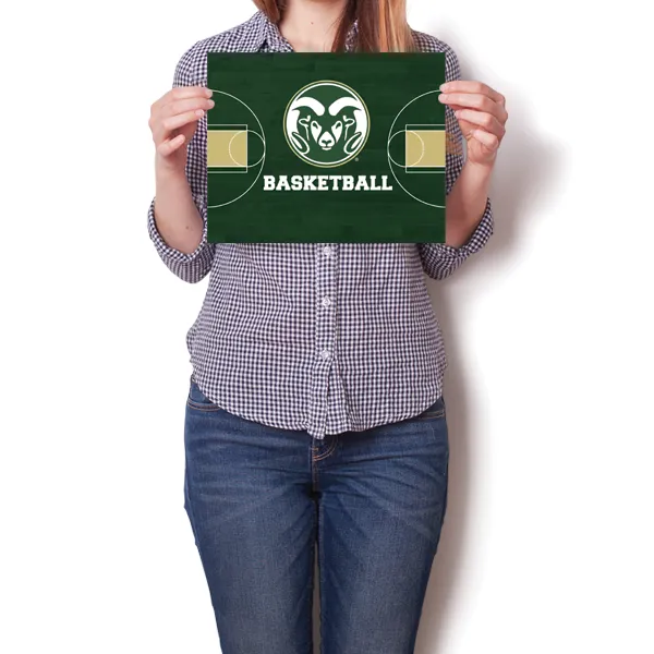 Colorado State Rams - Basketball Court Poster