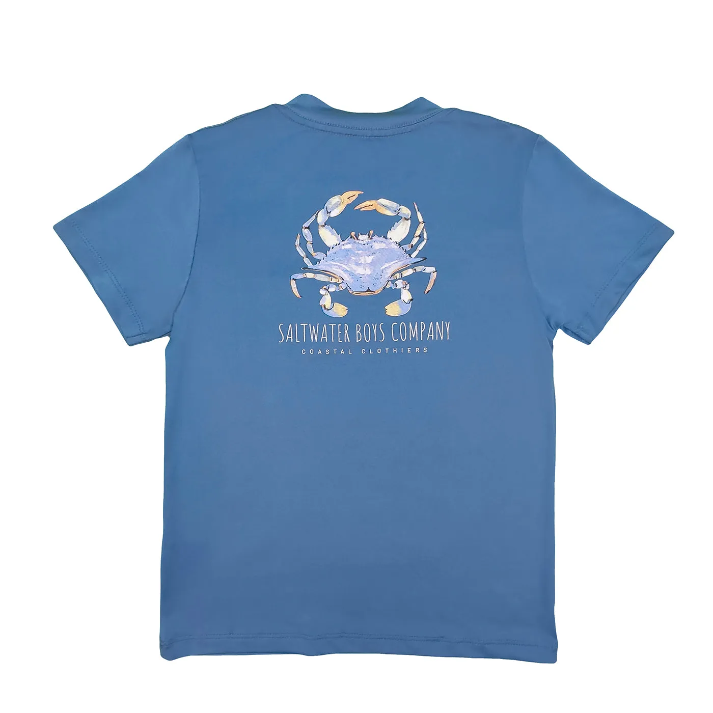 Crab Performance Tee- Blue