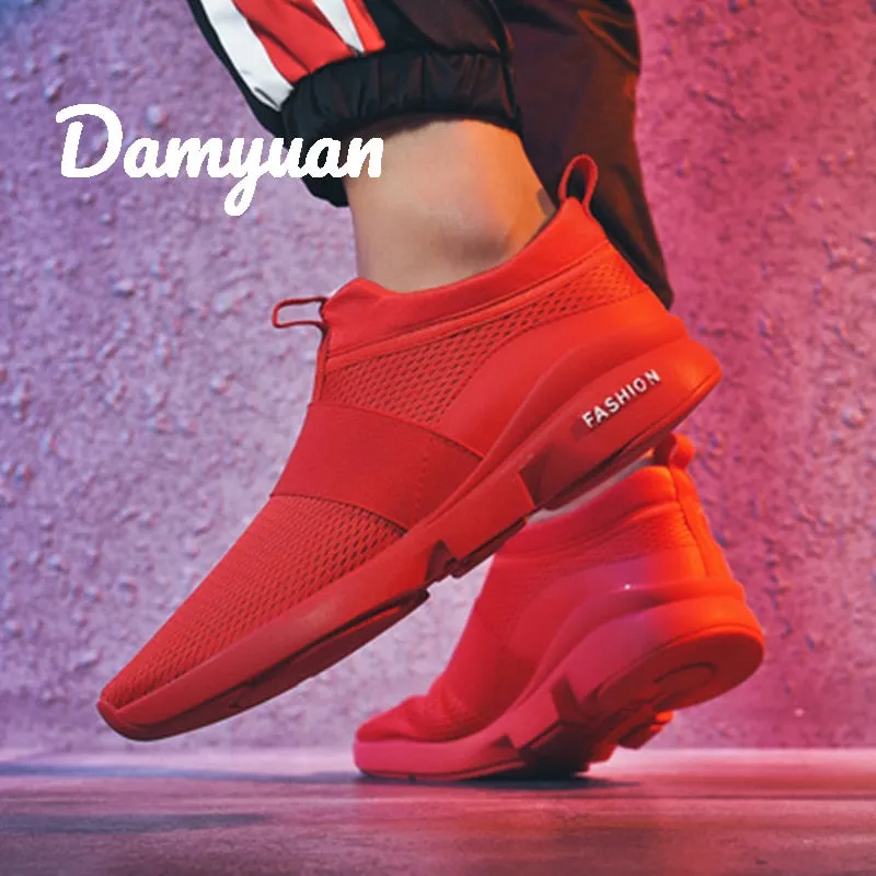 Damyuan 2020 New Fashion Men Women Flyweather Comfortable Breathable Non-leather Casual Light Size 46 Sport Mesh Jogging Shoes