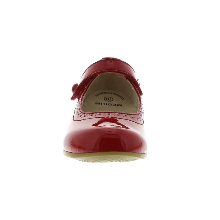 Emma Kid's Mary Jane Shoe - Red Patent