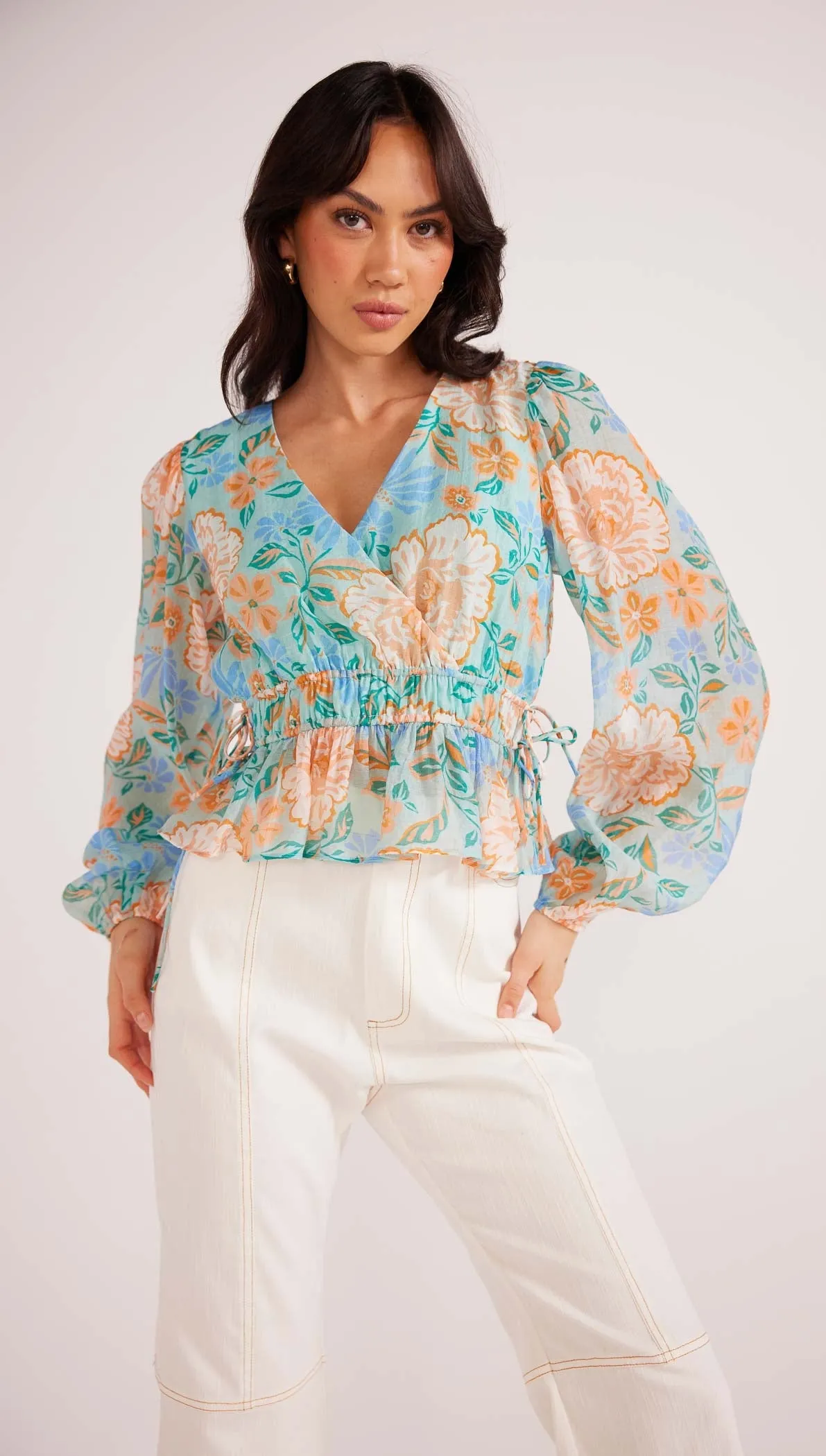 Evelyn Wrap Blouse