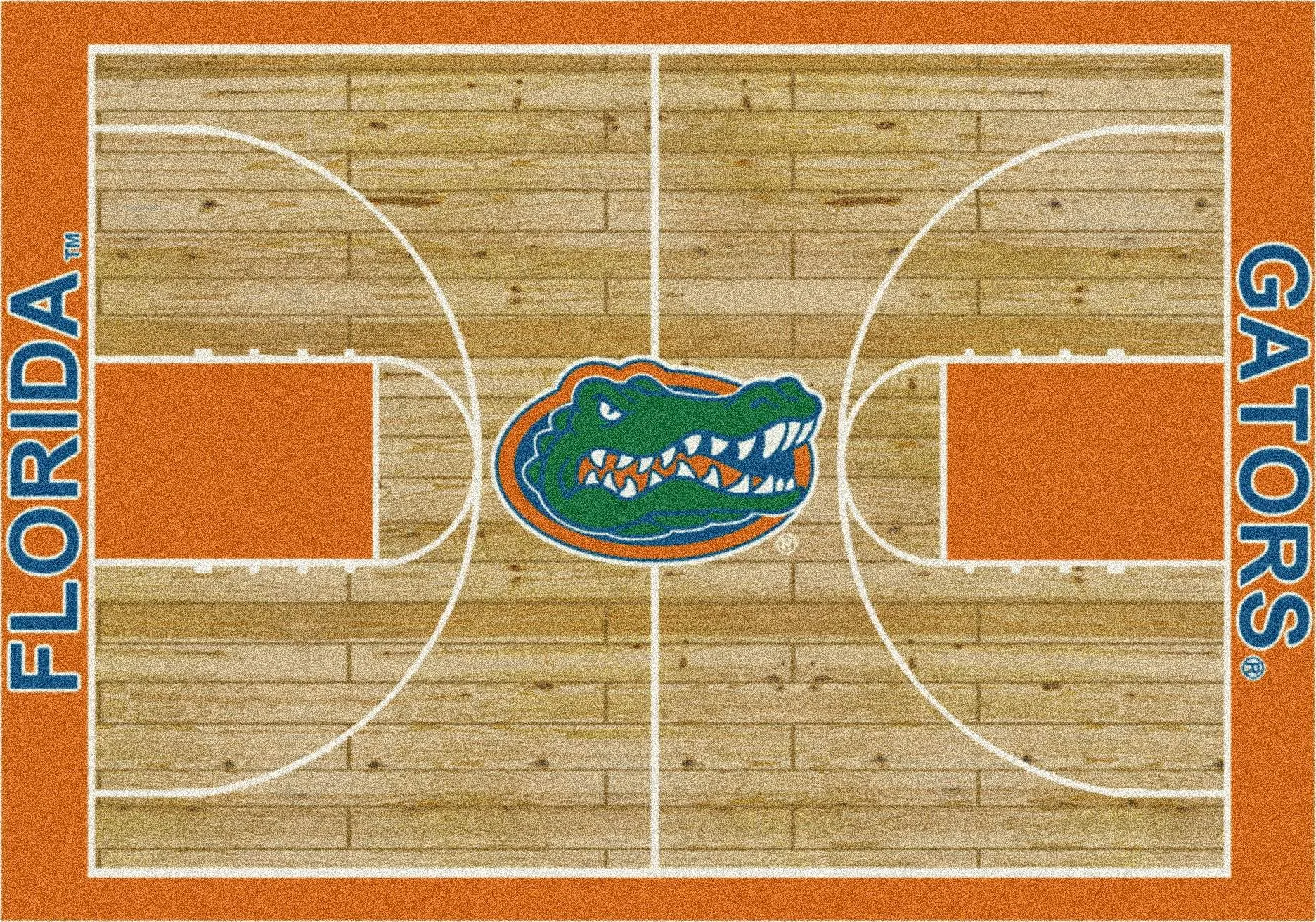 Florida Gators Milliken Basketball Home Court Novelty Area Rug