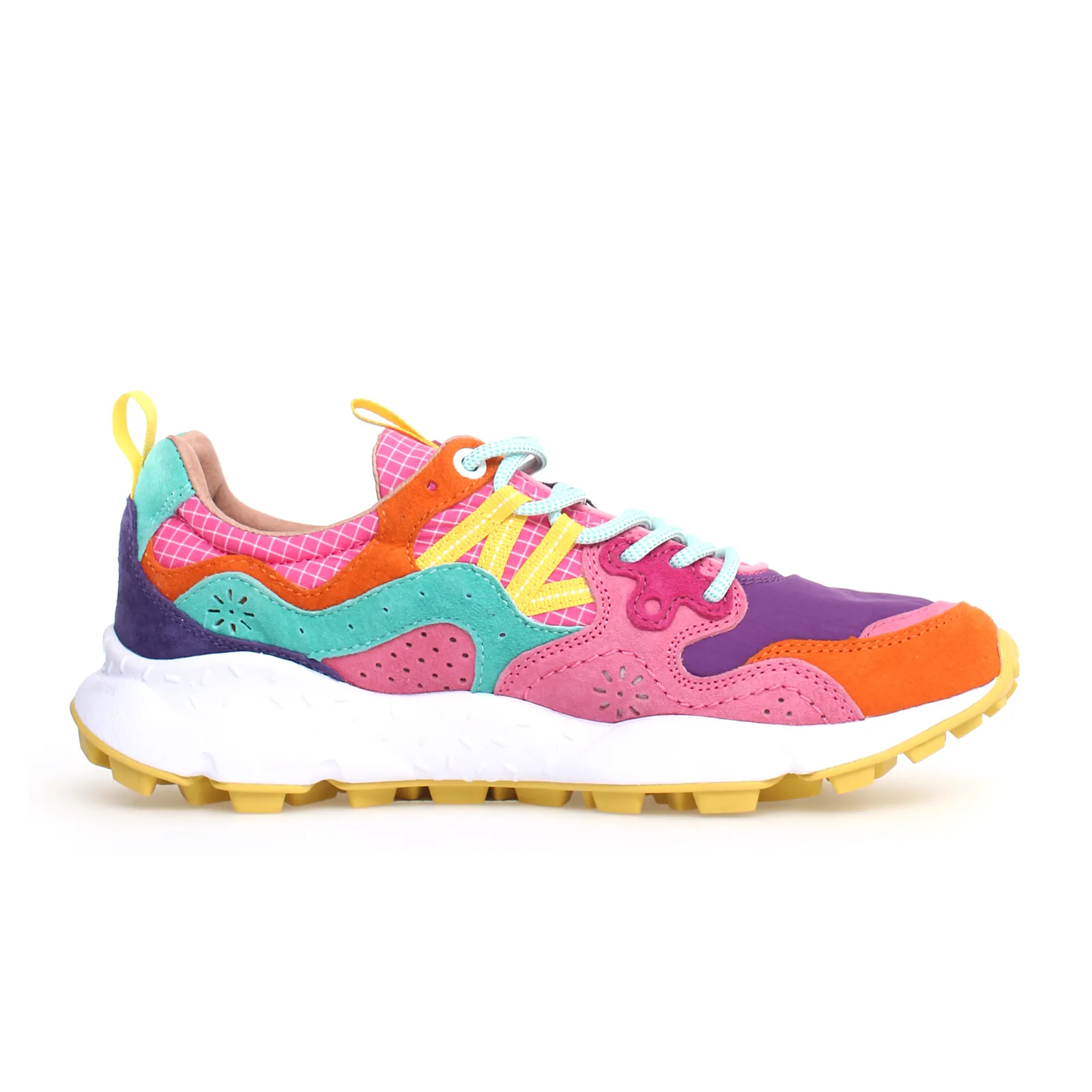 Flower Mountain Yamano 3 Sneaker (Women) - Orange/Fuchsia/Violet