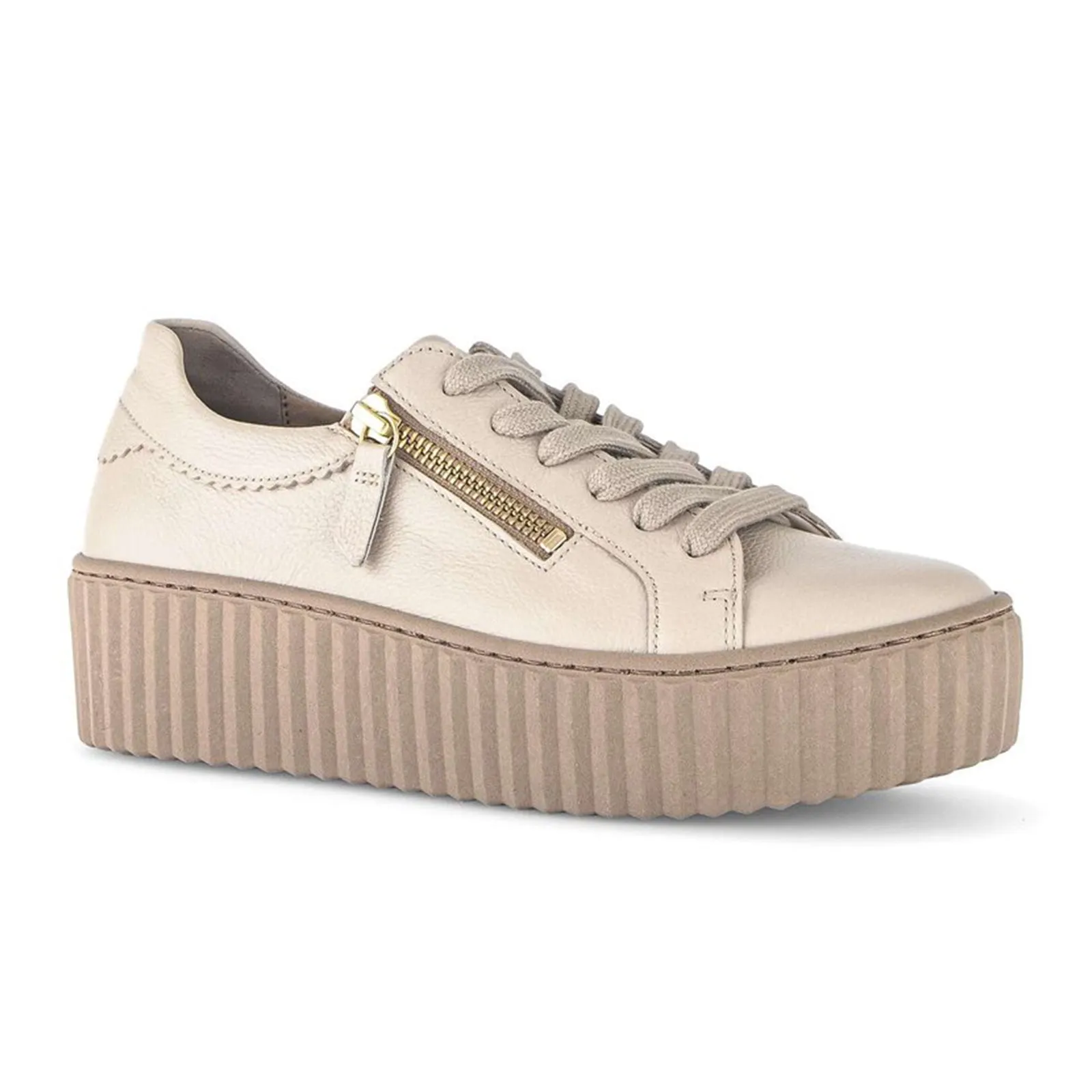 Gabor 23200 Double Zip Platform Sneaker (Women) - Cervo/Sand