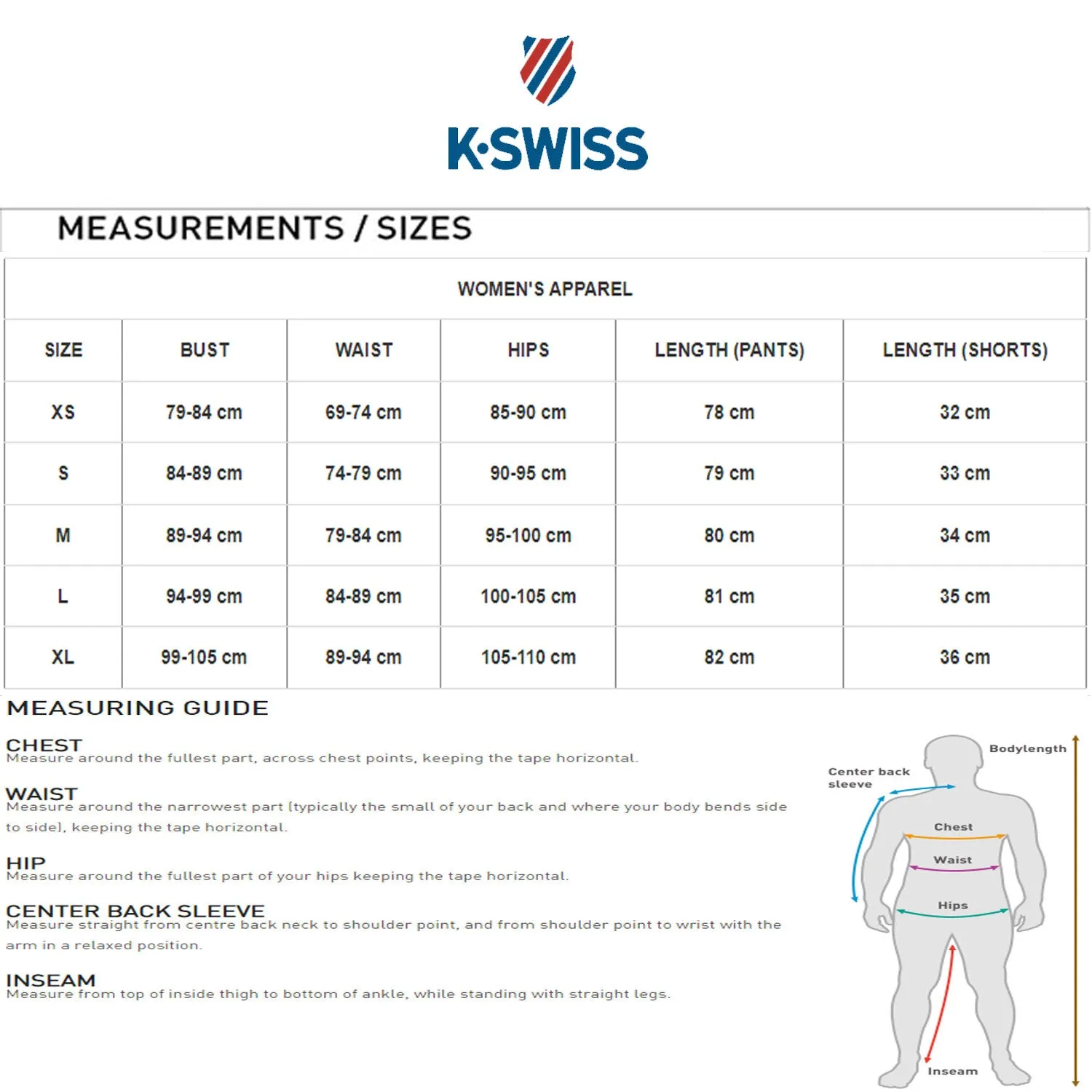 K-Swiss Womens Combi Warm Up Pant