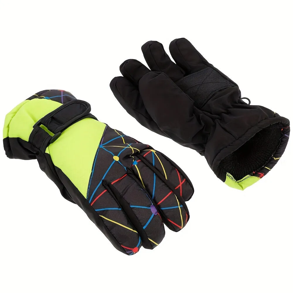 Kids Winter Ski Gloves Waterproof Windproof Warm Outdoor Snowboard gloves