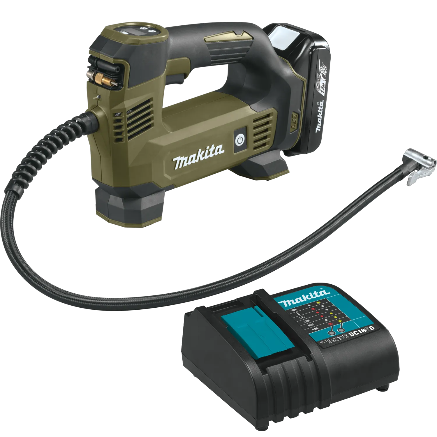 Makita Outdoor Adventure 18V Inflator Kit (1.5Ah)