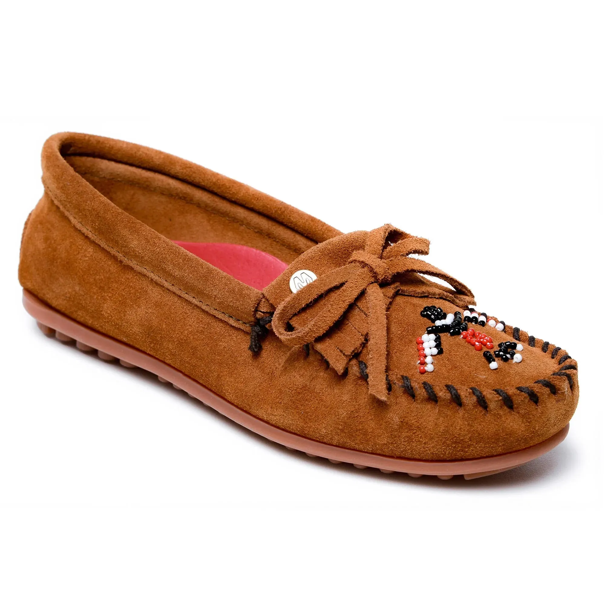 Minnetonka Thunderbird Animikii Hardsole Suede - Womens Moccasin