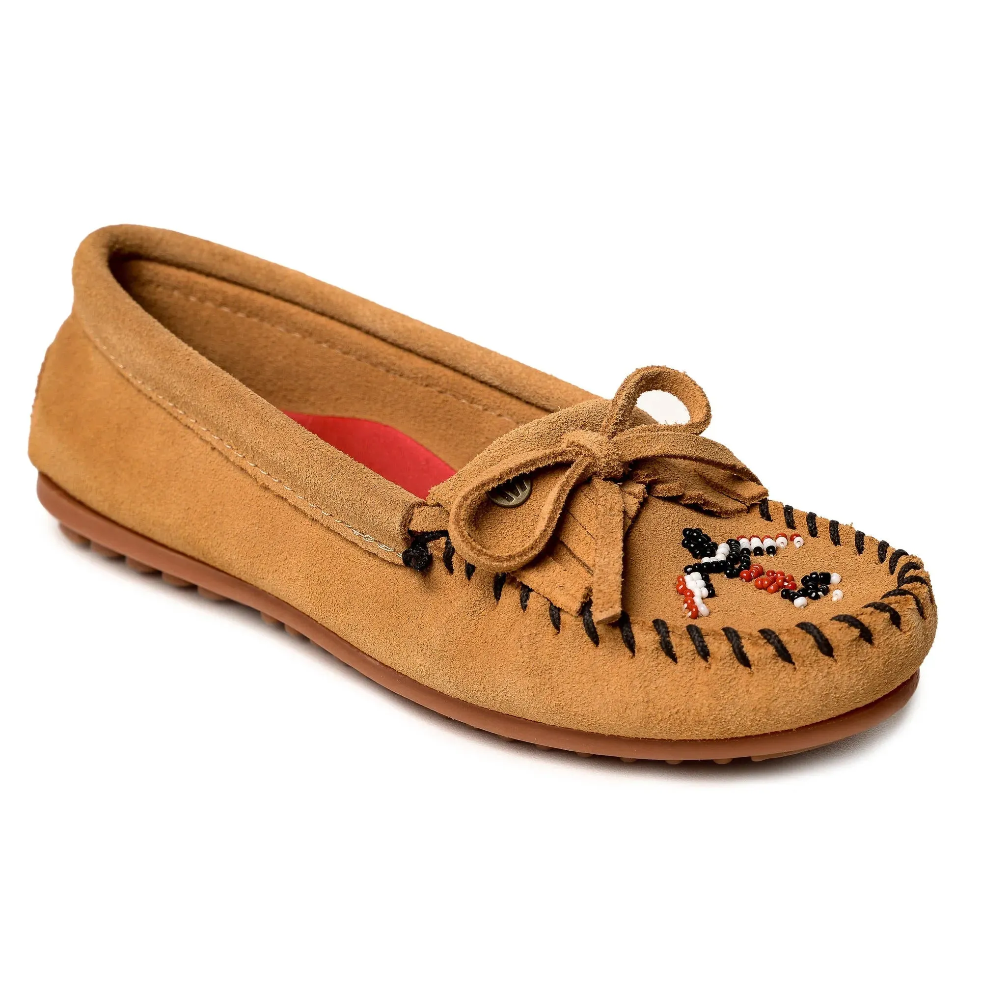 Minnetonka Thunderbird Animikii Hardsole Suede - Womens Moccasin