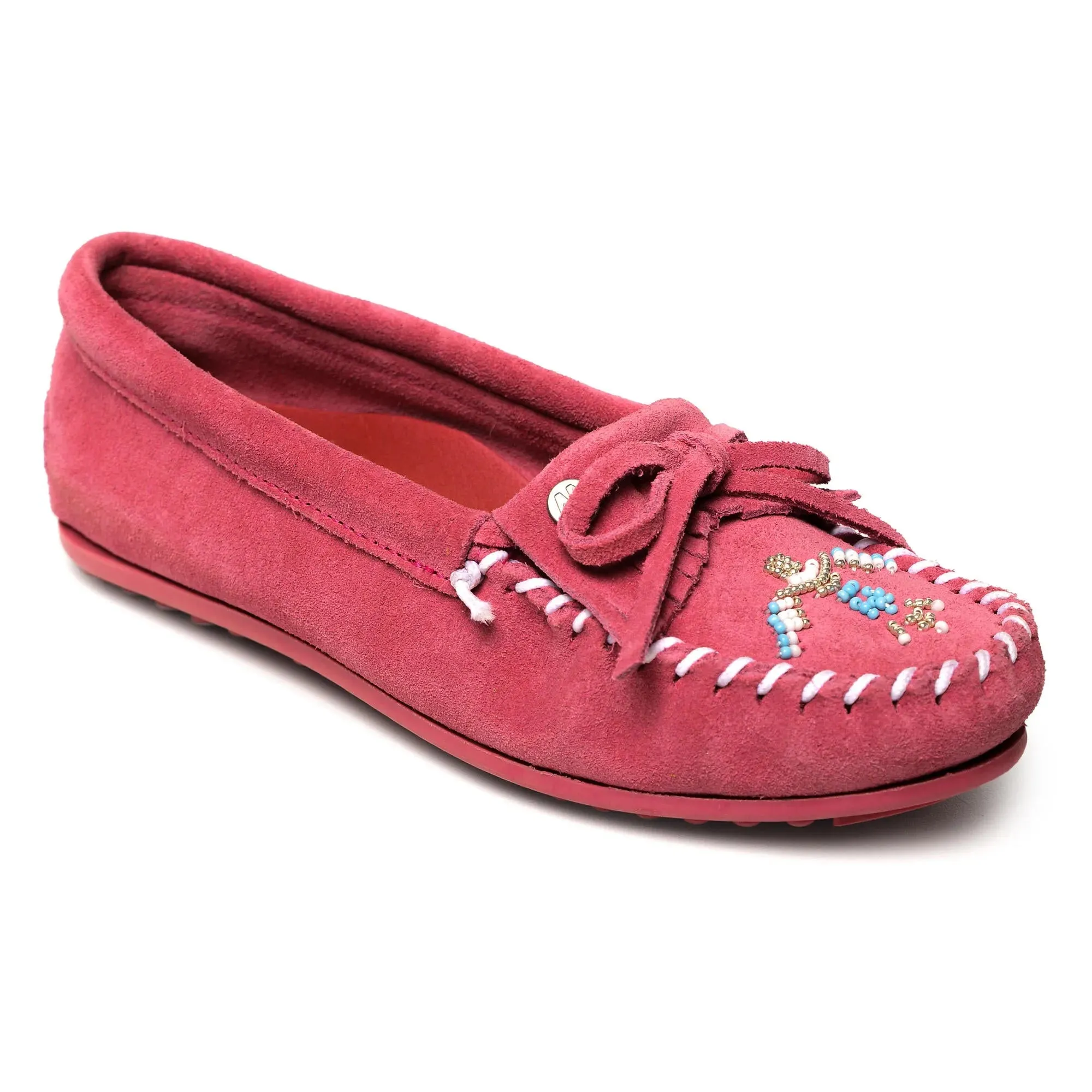 Minnetonka Thunderbird Animikii Hardsole Suede - Womens Moccasin