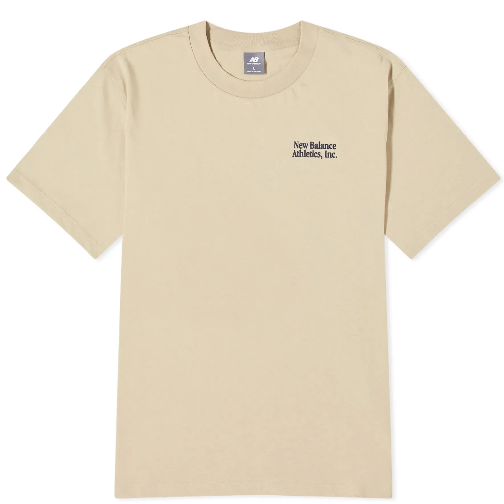 New Balance NB Athletics Flocked T-Shirt, Light Brown