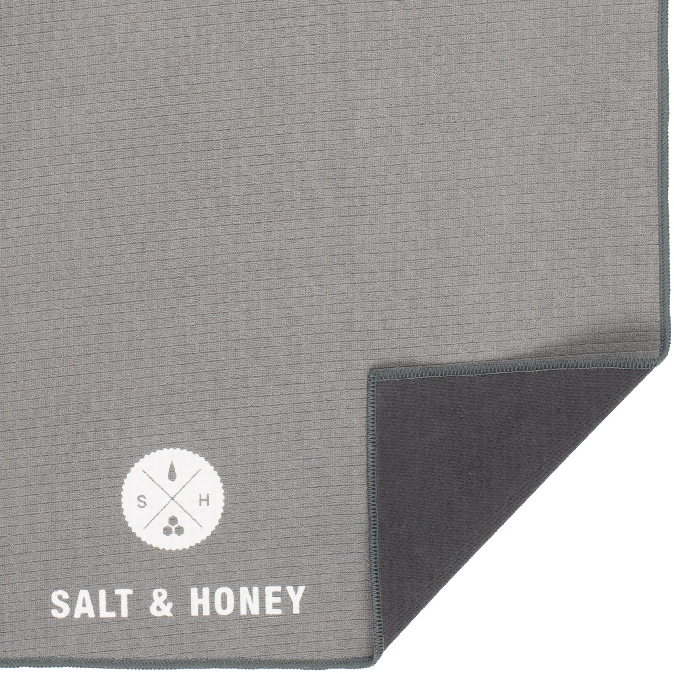 Non-Slip Pilates Reformer Towel | Gray/Gray 30.5" x 23"