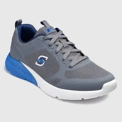 Open Box - S Sport By Skechers Men's Troy Sneakers - Gray/Blue 11.5