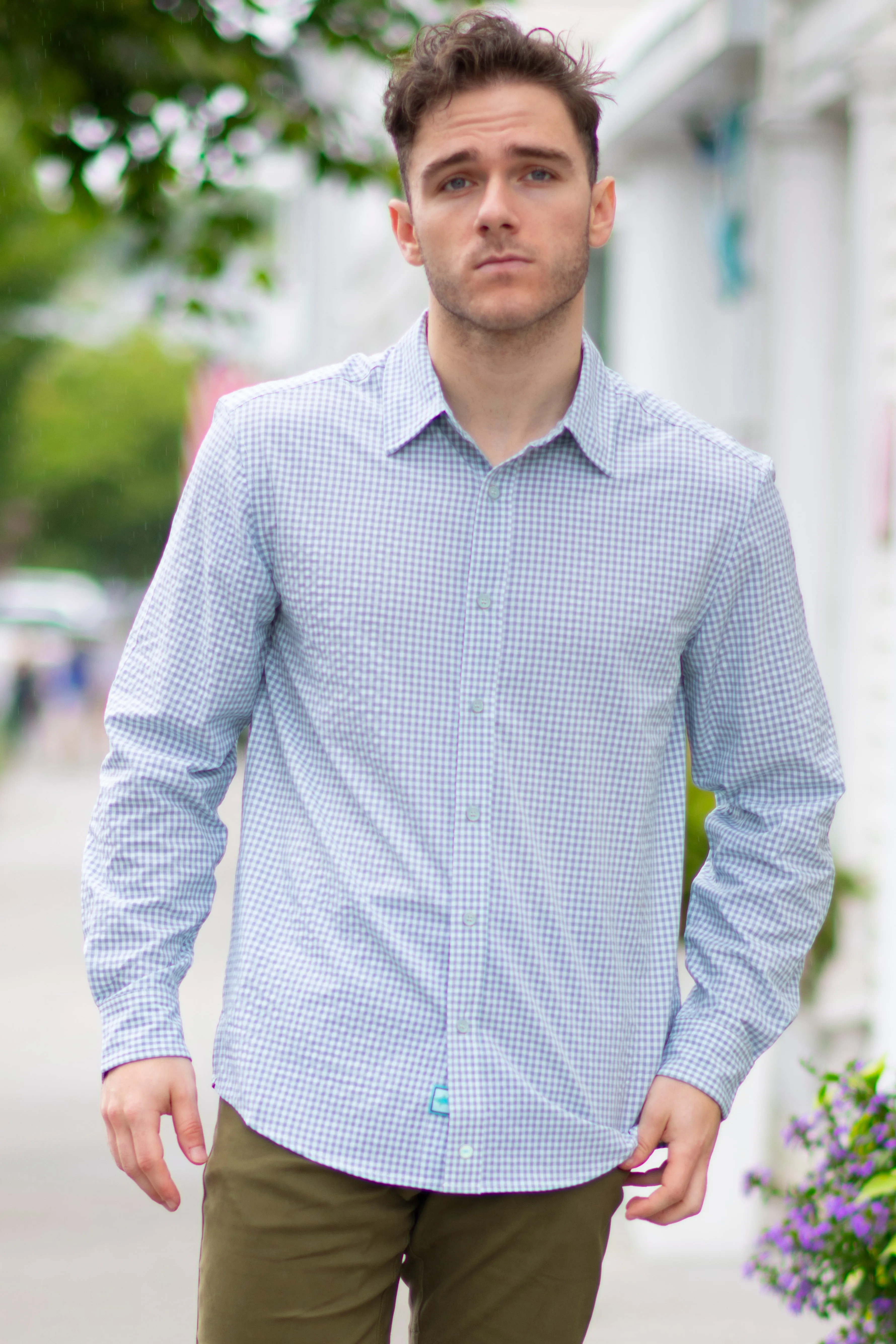 Performance Long Sleeve Button Down