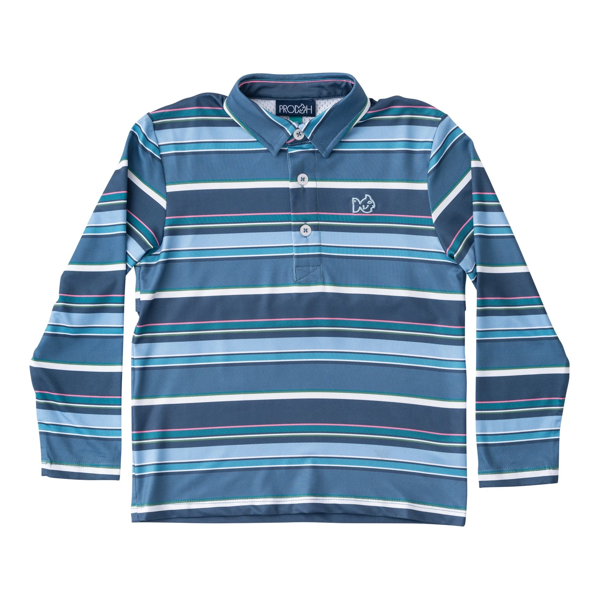 Pro Performance Polo- Big Dipper Sunset Vibes Stripe