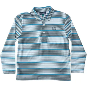 Pro Performance Polo- Posy Green Fishing Club Stripe