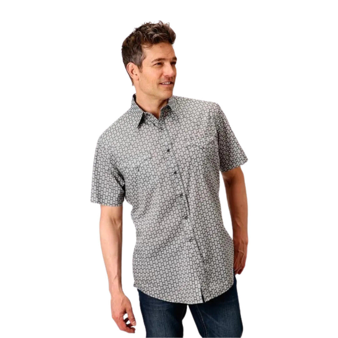 Roper Men's Performance Western Grey Shirt