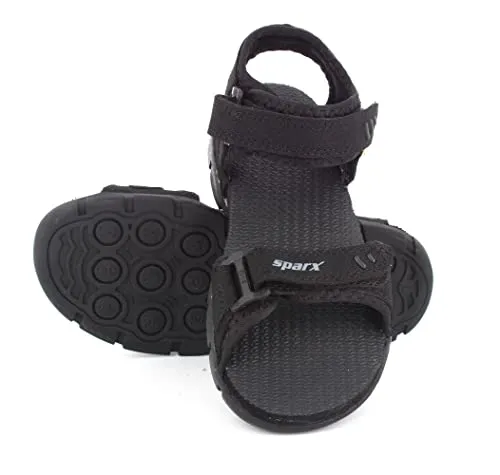 Sparx mens SS 101 | Latest, Daily Use, Stylish Floaters | Black Sport Sandal - 6 UK (SS 101)