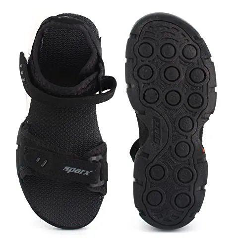 Sparx mens SS 101 | Latest, Daily Use, Stylish Floaters | Black Sport Sandal - 6 UK (SS 101)