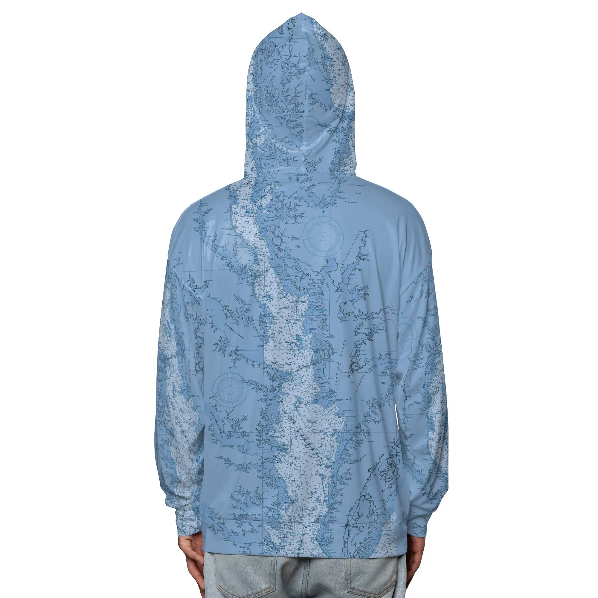 The Chesapeake Bay Blues Hooded Performance Sports Shirt