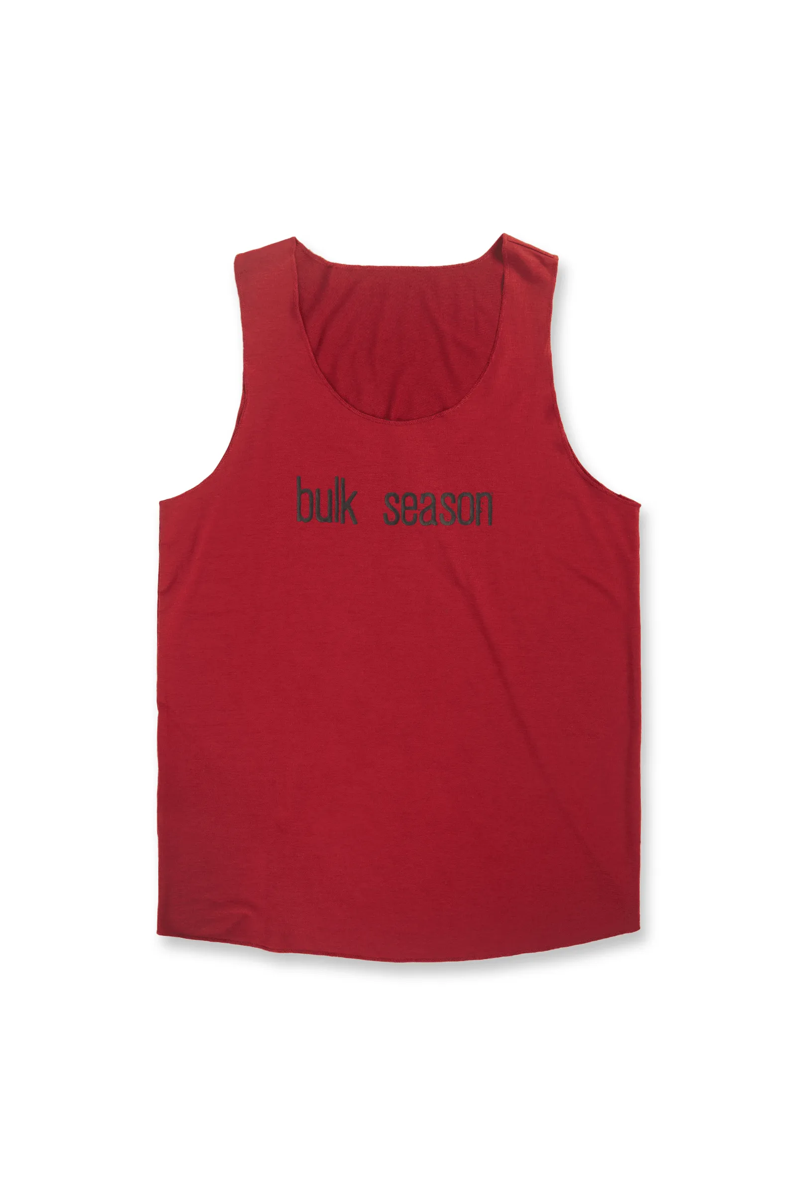 Training Raw-Edge Muscle Tank Top - Maroon Bulk Season