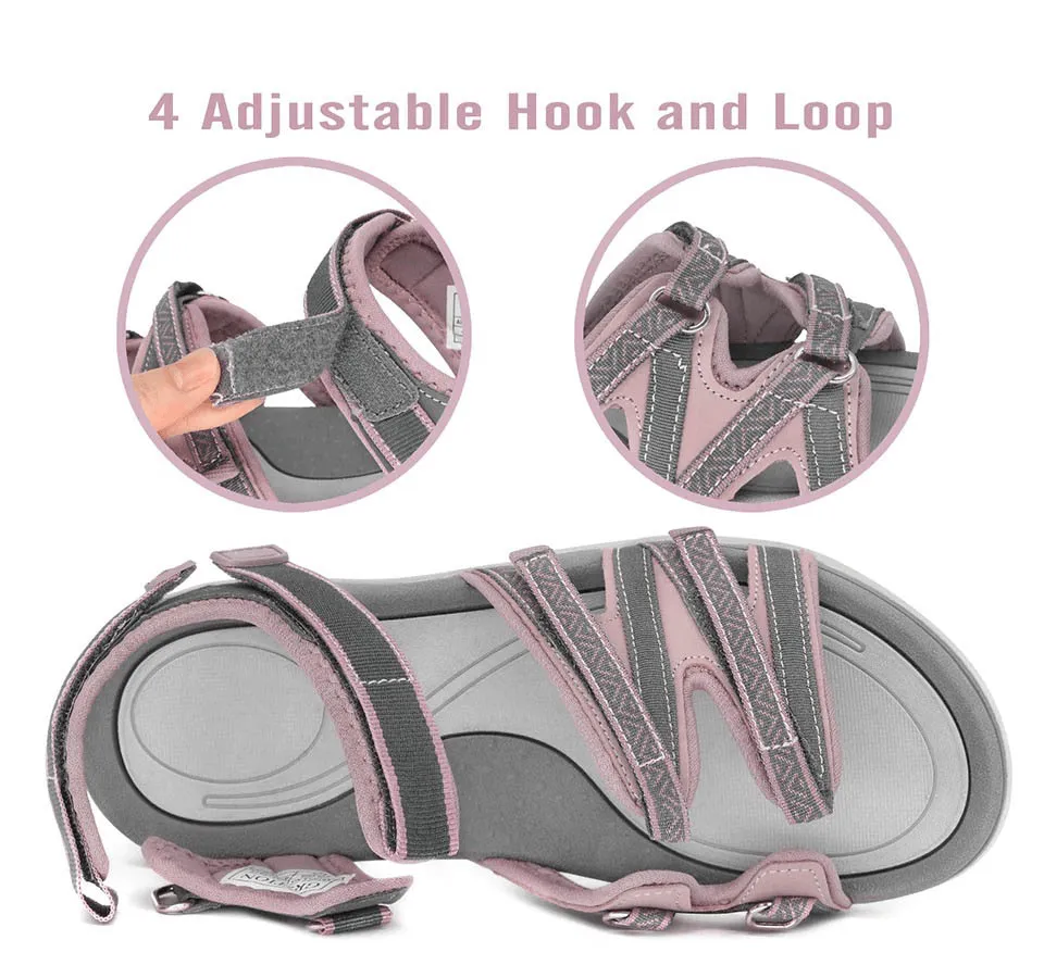 Trekking Non-Slip Women's Sandals with Adjustable Hooks - SF0317