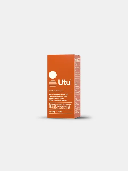 UTU OUTDOOR SKINCARE BROAD SPECTRUM SPF 50 TINTED SUNSCREEN STICK REFILL