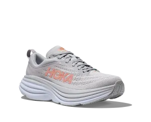 Women's Hoka Bondi 8 Color: Harbor Mist / Lunar Rock (WIDE WIDTH)